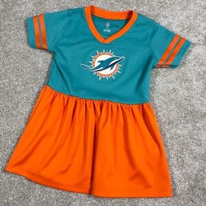 Miami Dolphins NFL Girls Size 4T Cheerleader Cheer Outfit Costume Football Dress